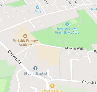 map for Royston St John the Baptist Church of England Voluntary Aided Primary School