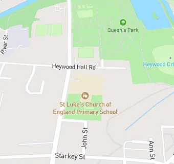 map for St Luke's Church of England Primary School