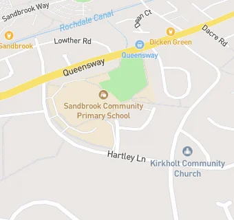 map for Sandbrook Community Primary School