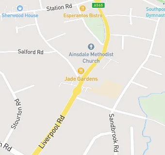 map for Ainsdale Lunch and Leisure