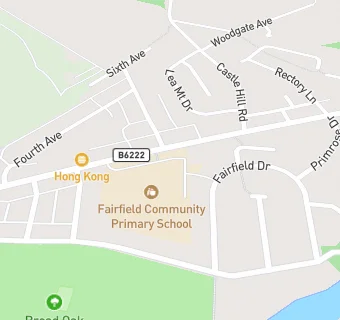 map for Fairfield Community Primary School