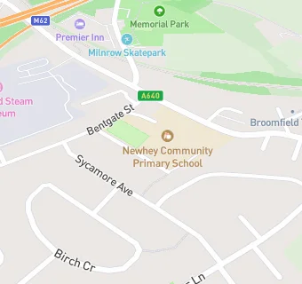 map for Newhey Community Primary School