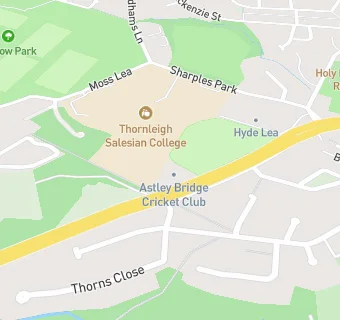 map for Astley Bridge Cricket Club