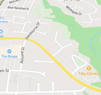 map for Toby Carvery