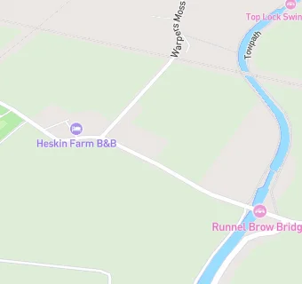 map for Heskin Farm B & B