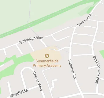 map for Summerfields Primary Academy