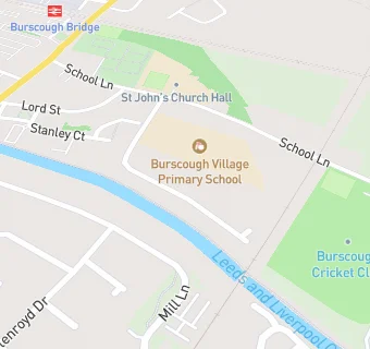 map for Burscough Village Primary School