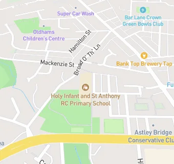 map for Holy Infant and St Anthony RC Primary School