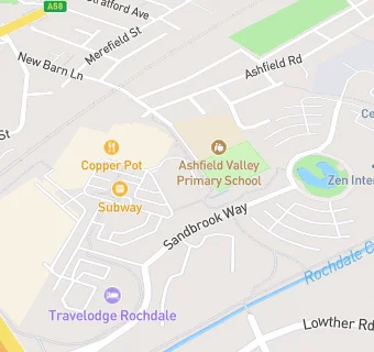 map for Travelodge Rochdale