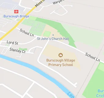 map for Burscough Village Primary School