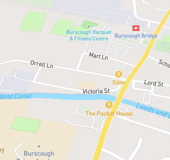 map for Burscough Bridge Methodist School