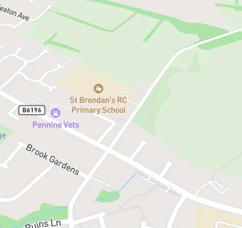 map for St Brendans R C School