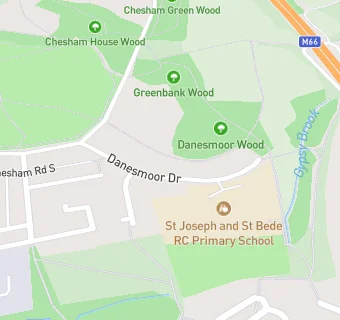 map for St Josephs R.C Primary School