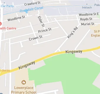 map for Channings Childcare T/A Kingsway