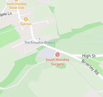 map for South Hiendley Surgery