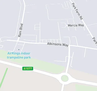 map for Airkings Trampoline Park