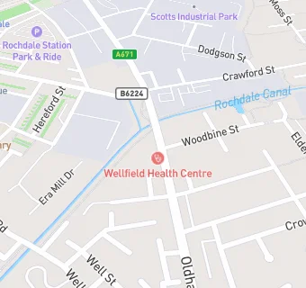 map for Wellfield Health Centre