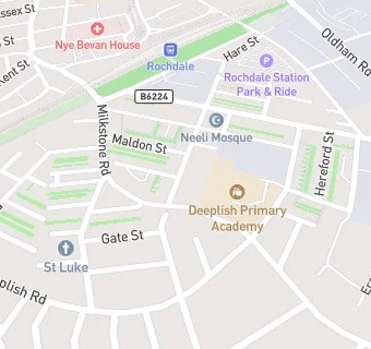 map for Deeplish Community Centre