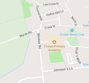 map for Crowle Primary Academy and Breakfast Club