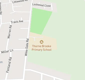 map for Thorne Brooke Primary School