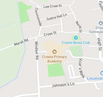 map for Crowle Primary Academy