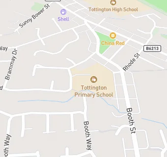 map for Tottington Primary School