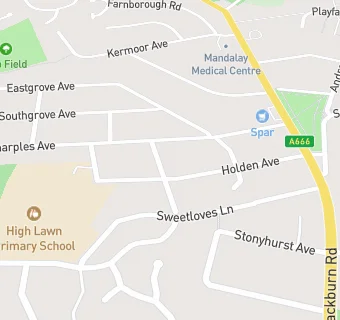 map for High Lawn C P School