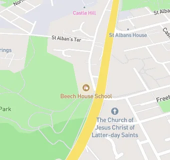 map for Beech House School