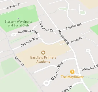 map for Eastfield Junior School