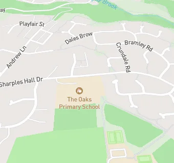 map for The Oaks Primary School