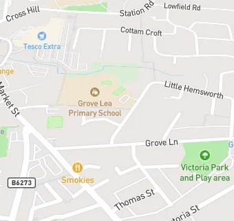 map for Grove Lea Primary School