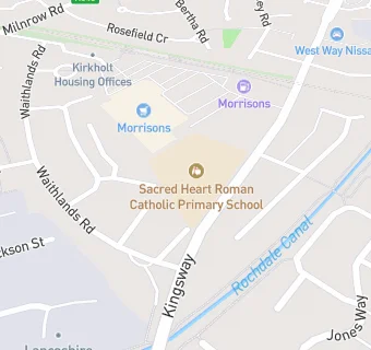 map for Sacred Heart Roman Catholic Primary School  Rochdale