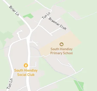 map for South Hiendley First School