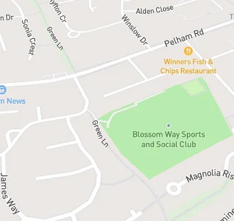 map for Blossom Way Sports & Social Club