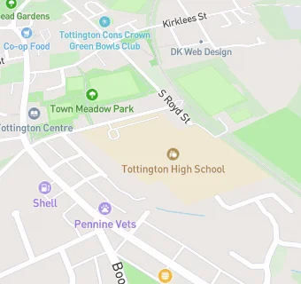 map for Tottington High School