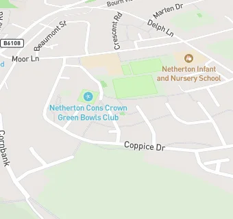 map for Netherton Moor Community Centre