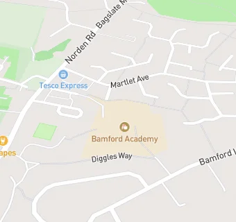 map for Bamford Academy