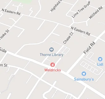 map for Chestnut House Surgery