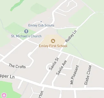 map for Emley First School