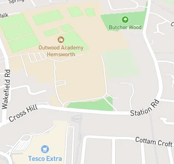 map for Hemsworth Arts and Community College