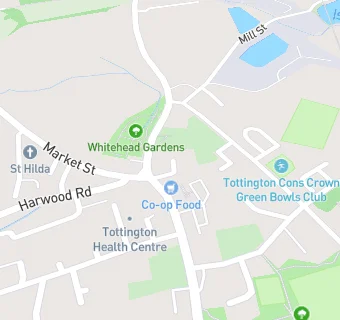 map for Tottington Dental Surgery