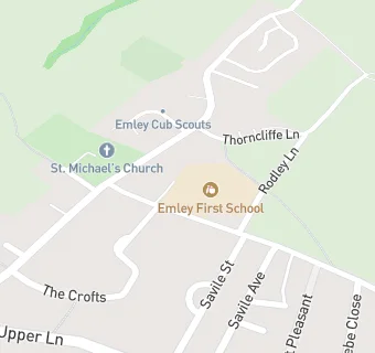 map for Emley First School