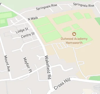 map for Hemsworth Arts and Community Academy