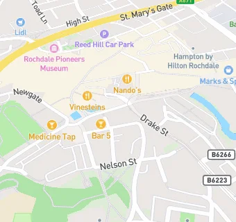 map for Rochdale Post Office ( U A U Ltd)