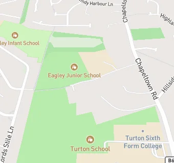 map for Eagley Junior School