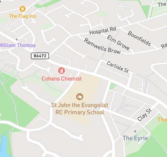 map for St Johns RC Primary