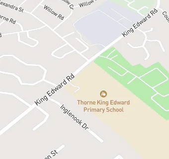 map for Thorne King Edward Primary School