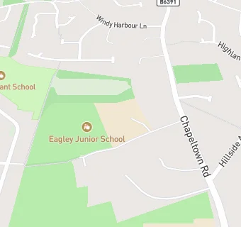 map for Eagley Junior School