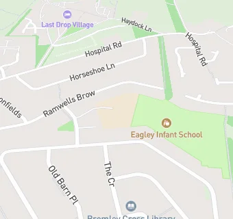 map for Eagley Infant School