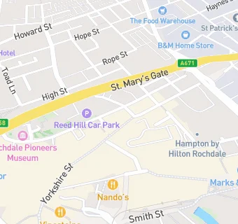 map for Rochdale Pharmacy